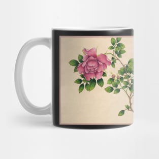 Rose (18th Century) painting by Zhang Ruoai. Original from The Cleveland Museum of Art Mug